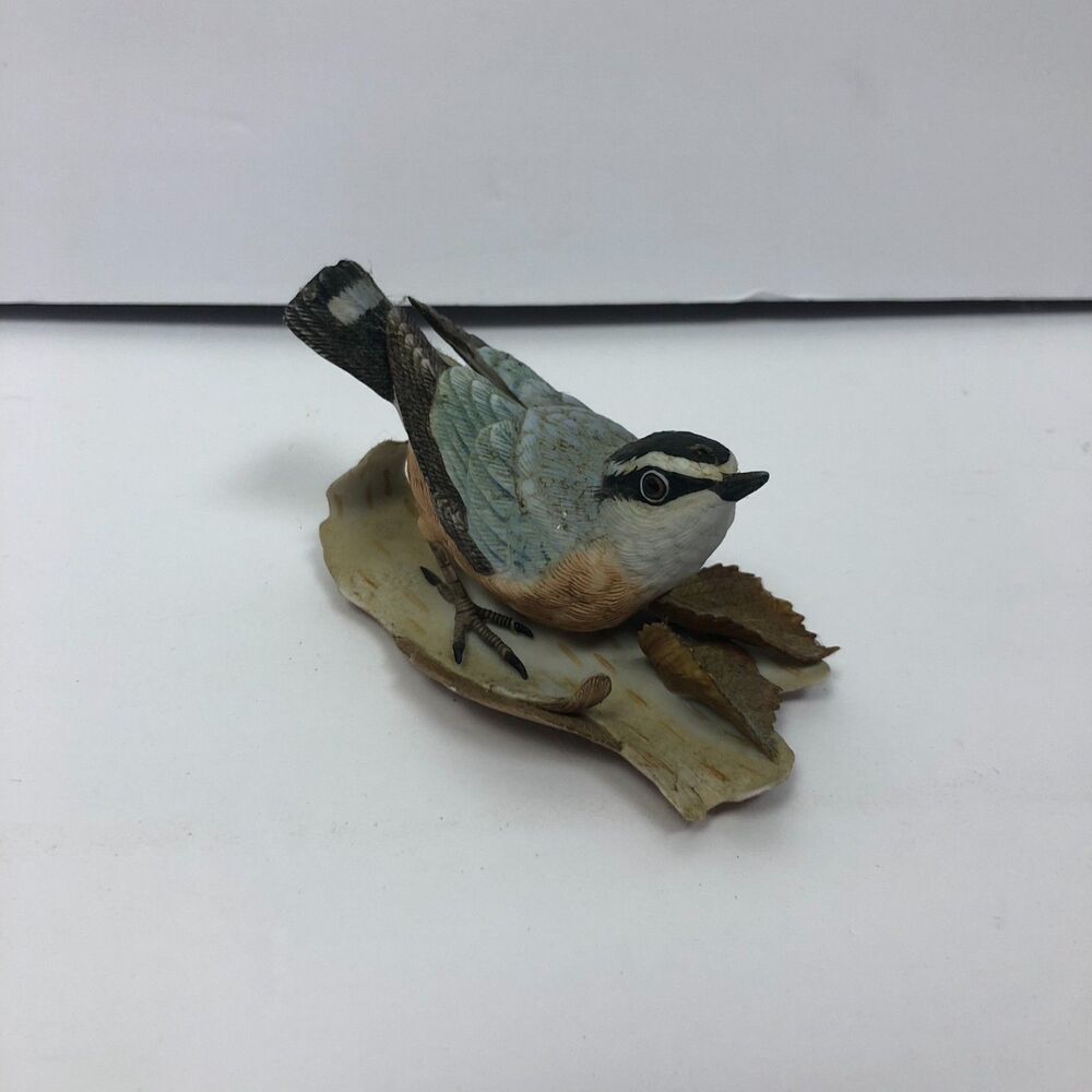 Vintage Lenox Red Breasted Nuthatch Fine Porcelain Garden Bird Series Figure